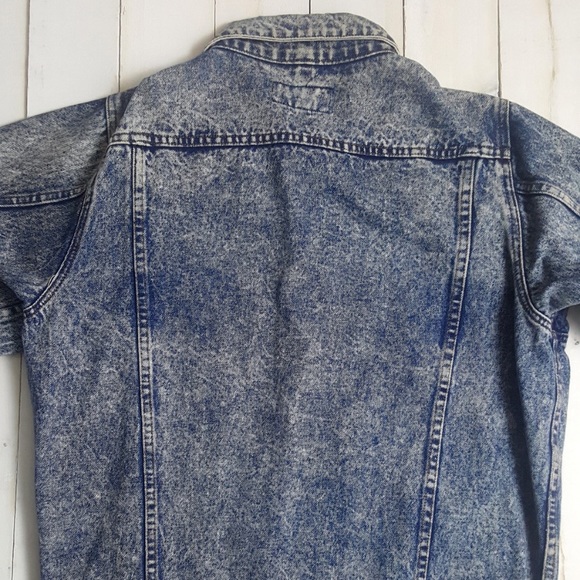 True Vintage Mens Stonewashed Jean Jacket Medium - Picture 4 of 4
